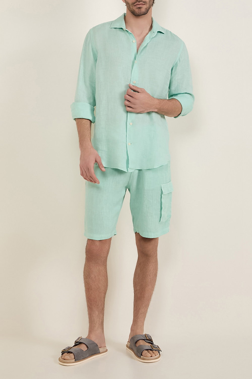 חולצה מכופתרת מפשתן